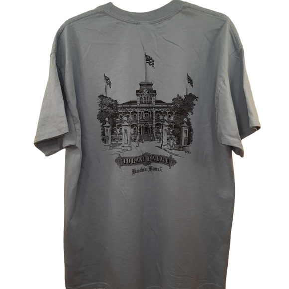 Hanes| Iolani Palace Graphic Tshirt Size L - Picture 1 of 4